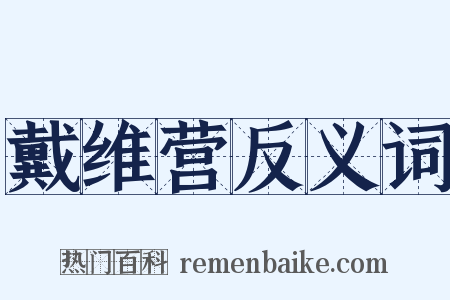 戴维营反义词是什么意思的图片